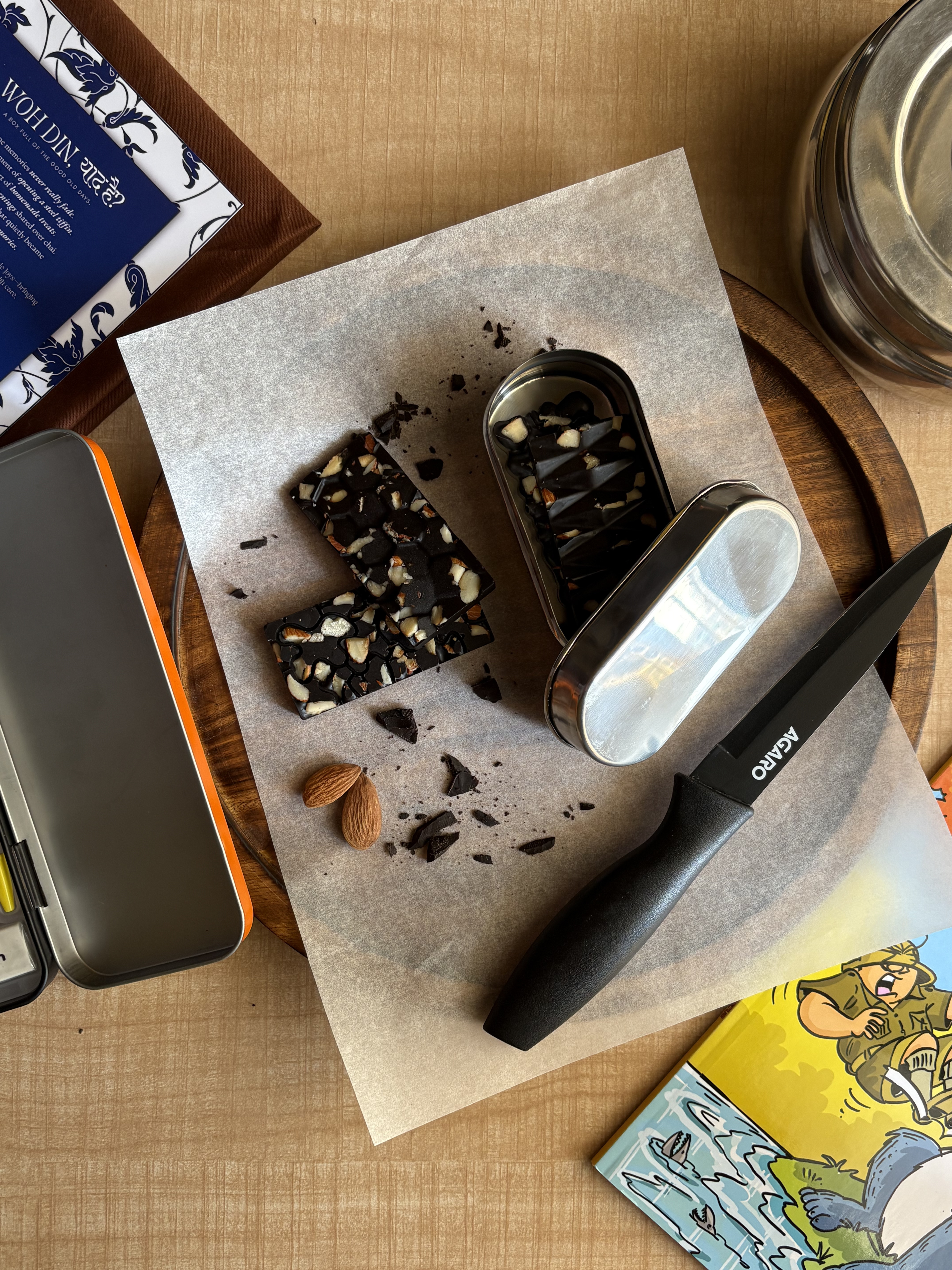 Dark Chocolate Almond Bars